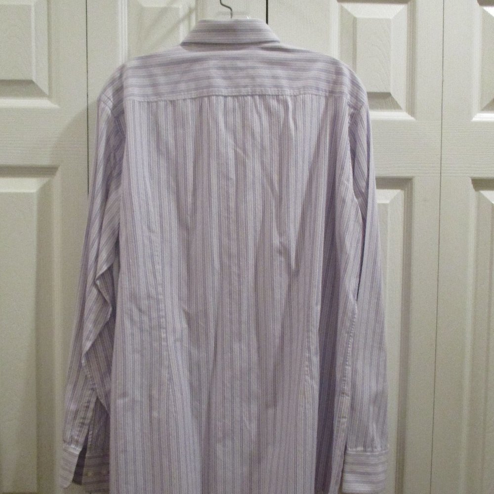 Hugo Boss Striped Dress Shirt 16.5 Neck 34-35 Sleeve Office Wear Professional - Picture 5 of 7